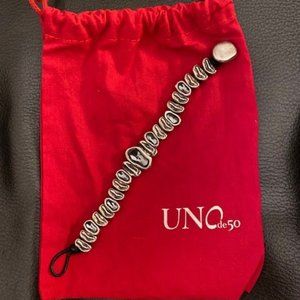 silver UNO de 50 bracelet